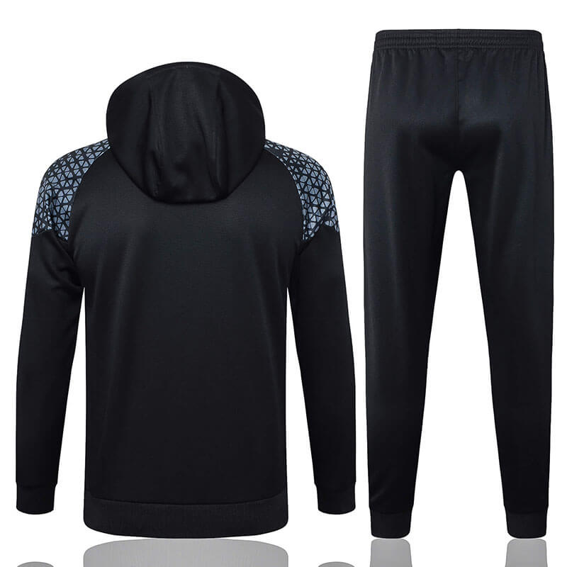Sudadera de Entrenamiento de Borussia Dortmund 2024/2025 Con Capucha Negro/Amarillo con Estampado